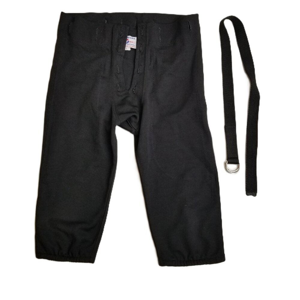 Teamwork Athletic Youth Football Practice Pants Black Belt USA Made Size M